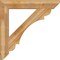 Ekena Millwork Olympic Slat Rough Sawn Bracket, Western Red Cedar, 6"W x 42"D x 42"H BKT06X42X42OLY06RWR - alternate 3